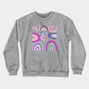 rainbow print pattern Crewneck Sweatshirt